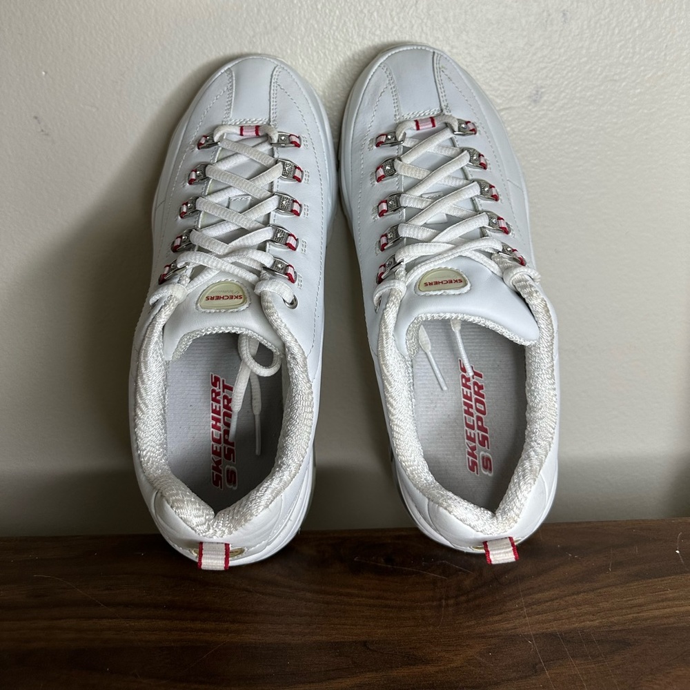 Skechers D’Lites White Leather Tiffany Sneakers 9.5 - Picture 6 of 7